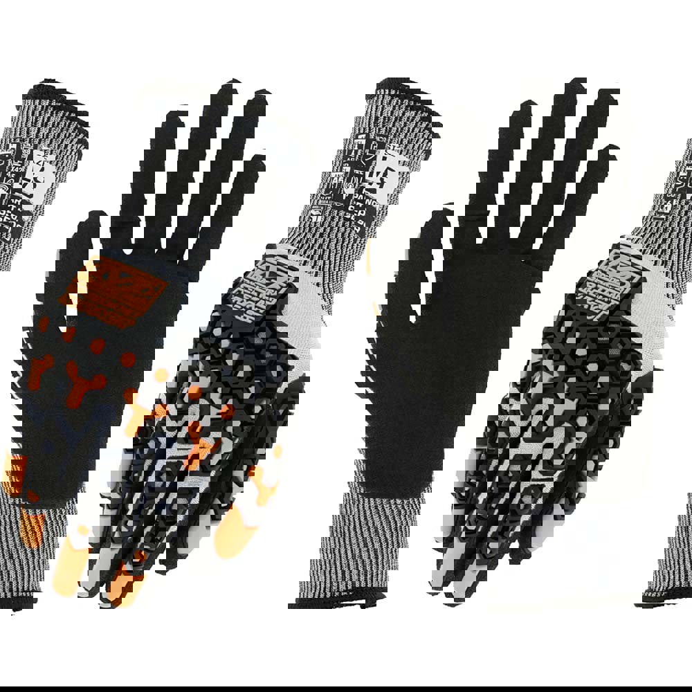 Cut, Puncture & Abrasive-Resistant Gloves: Size 2XL, ANSI Cut A5, ANSI Puncture 3, Nitrile, HPPE